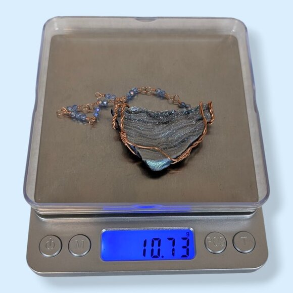 Copper Wire Sparkling Stone Decorative Pendant - Picture 5 of 5